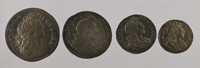 Lot 422 - William III, Maundy Set 1698, 4 coins...