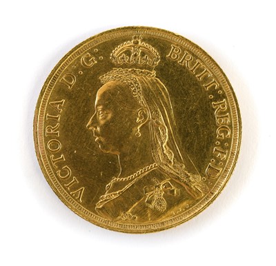 Lot 142 - Victoria, Double Sovereign 1887, obv. Jubilee...