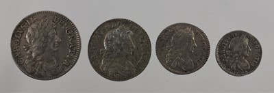 Lot 420 - Charles II, Maundy Set 1684, 4 coins...