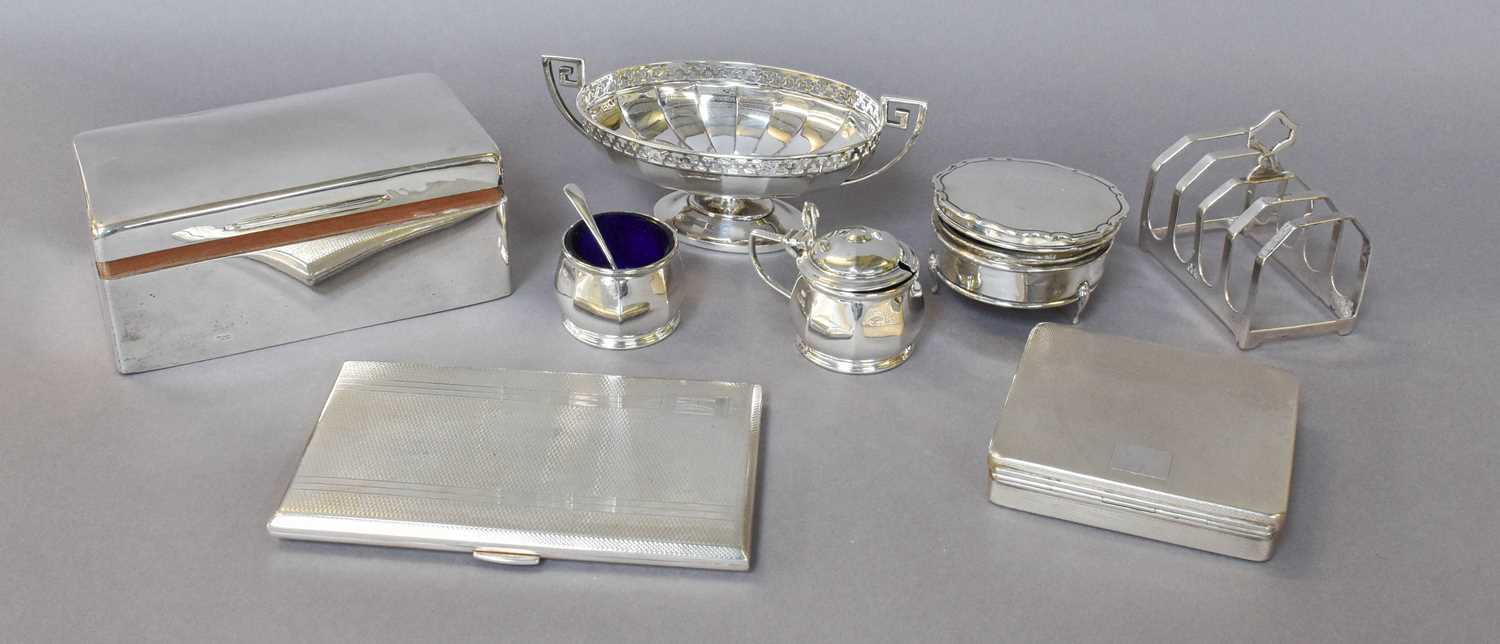 Lot 193 - A Collection of Assorted Silver, comprising a...