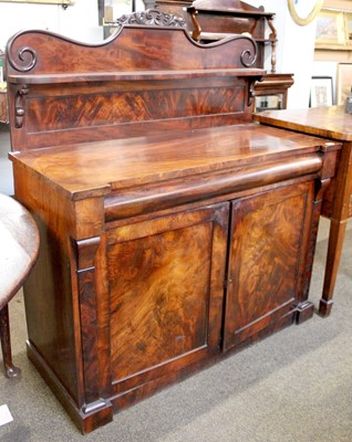 Lot 1285 - A Victorian Mahogany Chiffonier, with carved...