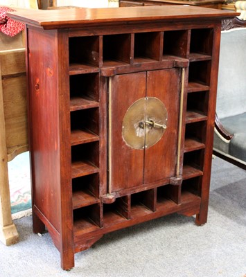 Lot 1372 - A Chinese Style Cabinet, with central cupboard...