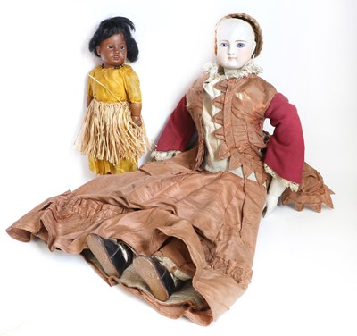 Lot 2090 - Circa 1870 French Fashion Doll, with a bisque...