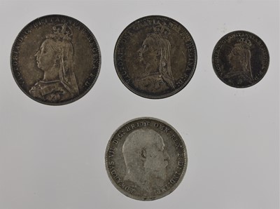 Lot 431 - Victoria, Incomplete Maundy Set 1889, 3 coins...