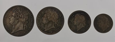 Lot 427 - George IV, Maundy Set 1825, 4 coins comprising...