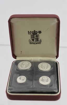 Lot 446 - Elizabeth II, Maundy Set 1990, 4 coins...