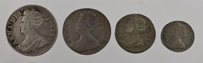 Lot 423 - Anne, Maundy Set 1709, 4 coins comprising 4d,...