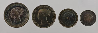 Lot 429 - Victoria, Maundy Set 1845, 4 coins comprising...