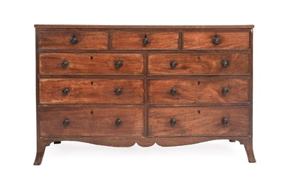 Lot 741 - A Regency Mahogany Straight Front Chest of...