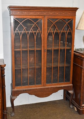 Lot 1125 - A George III Style Glazed Display Cabinet,...