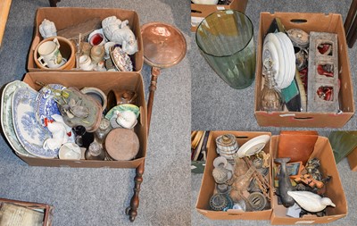 Lot 390 - Six Boxes of Miscellaneous, including: 19th...