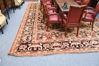 Lot 1108 - An Afghan 'Ziegler' Carpet, the terracotta and...