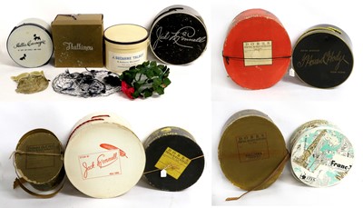 Lot 2210 - 1930s and Later Stylish Card Hat Boxes and...