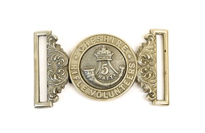 Lot 59 - A Post-1902 White Metal Waist Belt Clasp to...