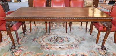 Lot 1345 - A Crossbanded Mahogany Table in Georgian Style,...