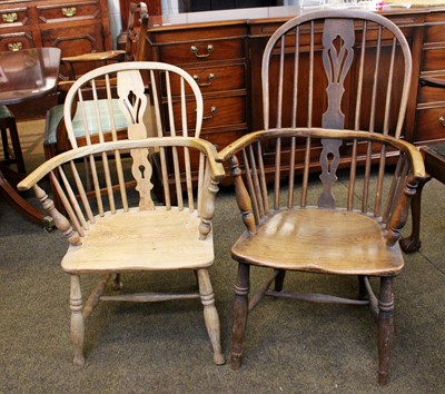 Lot 1187 - An Ash and Elm Windsor Chair, mid-19th century,...