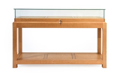 Lot 305 - A Modern Bespoke Oak Display Cabinet, made by...