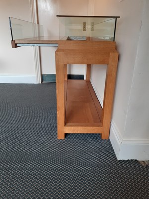 Lot 305 - A Modern Bespoke Oak Display Cabinet, made by...