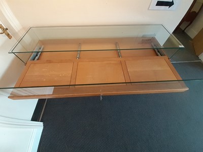 Lot 305 - A Modern Bespoke Oak Display Cabinet, made by...