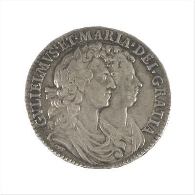 Lot 66 - William and Mary, Halfcrown 1689 PRIMO, rev....