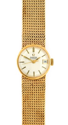 Lot 2395 - Omega: A Lady's 9 Carat Gold Automatic...