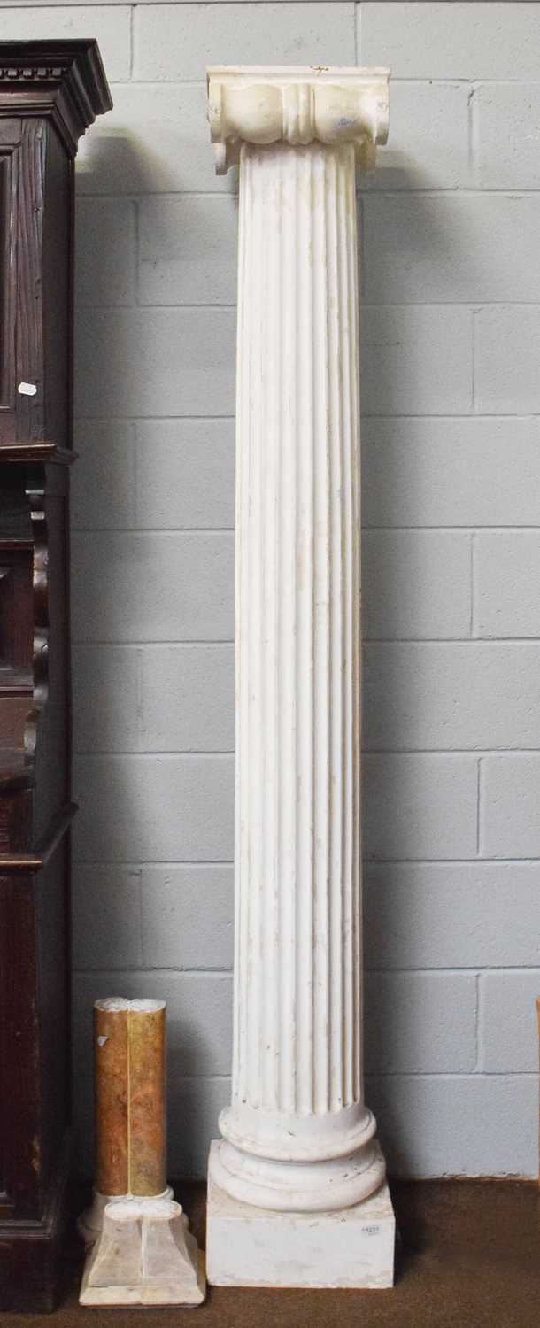 V Style Column Lot 1204 - A Large Classical Style Fluted Column with