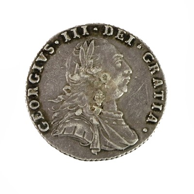 Lot 92 - George III, Sixpence 1787 (20.5mm, 2.98g) rev....