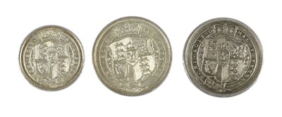 Lot 91 - 3 x George III comprising: 2 x shillings: 1816...