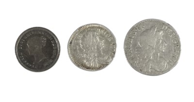 Lot 60 - 3 x Maundy Oddments, comprising: 2 x Charles...