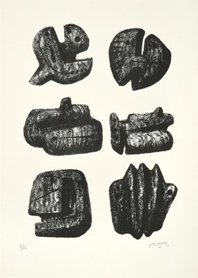 Lot 101 - Henry Moore OM, CH, FBA (1898-1986) "Six...