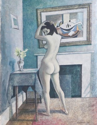 Lot 1114 - British School (20th Century) Standing nude in...