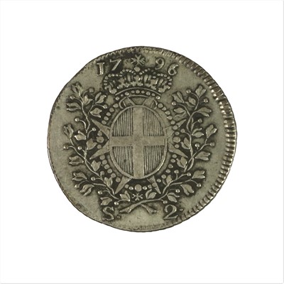 Lot 225 - Knights of Malta, De Rohan 2 Scudi 1796 (KM...