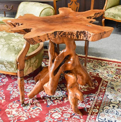 Lot 1236 - A Naturalistic Root Wood Coffee Table, 70cm high