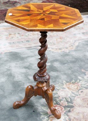 Lot 1203 - A Victorian Parquetry Inlaid Centre Pedestal...