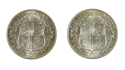 Lot 148 - 2 x George V, Halfcrowns 1915 and 1916...