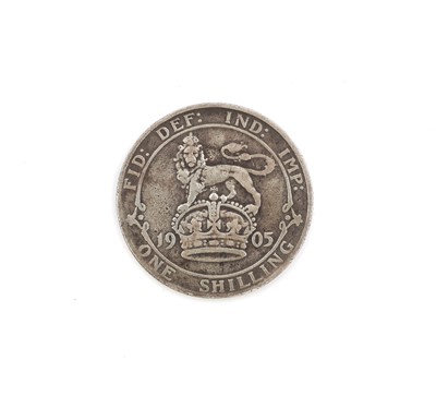 Lot 138 - Edward VII, Shilling 1905 (S.3982) Fine
