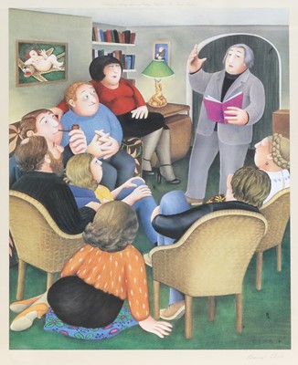 Lot 1111 - After Beryl Cook (1926-2008) "Poetry Reading"...