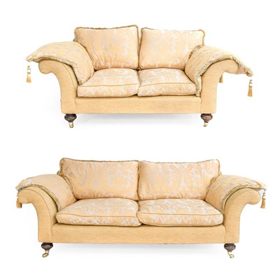 Lot 897 - Gascoigne: A Pair of Feather Filled Sofas,...