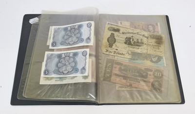 Lot 403 - 18 x British & Foreign Banknotes, including: 8...