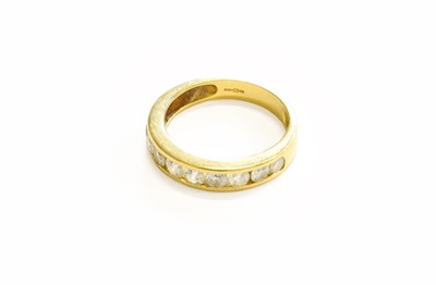 Lot 65 - An 18 Carat Gold Diamond Half Hoop Ring, ten...