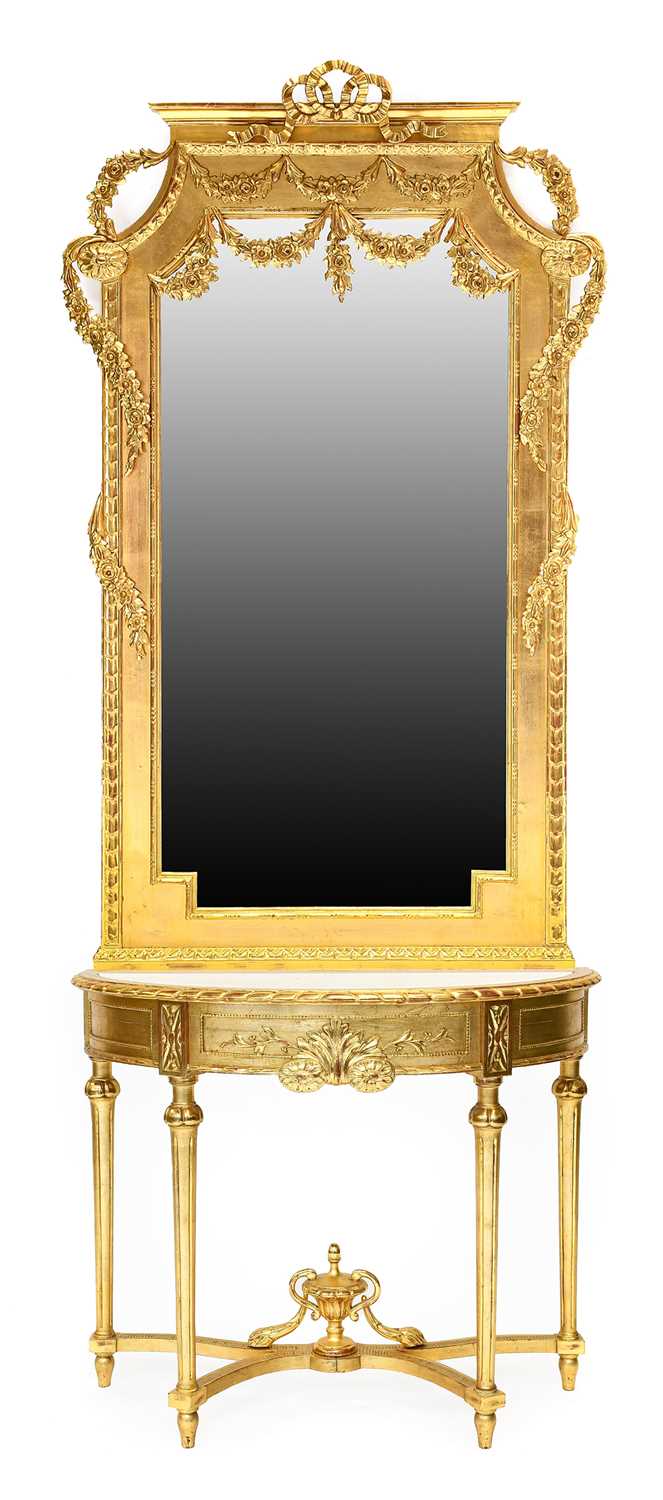 Lot 233 - A Late 19th Century Carved Giltwood and Gesso...