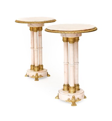 Lot 159 - A Pair of 20th Century Marble and Gilt...