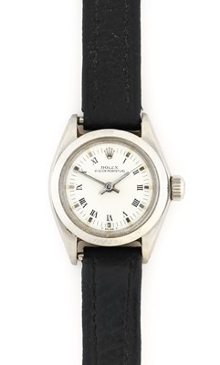 Lot 2364 - Rolex: A Lady's Stainless Steel Automatic...