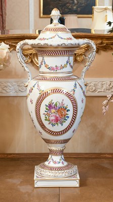 Lot 222 - A Carl Thieme, Potschappel Porcelain Vase and...