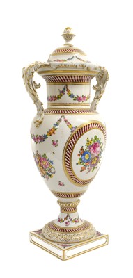 Lot 222 - A Carl Thieme, Potschappel Porcelain Vase and...