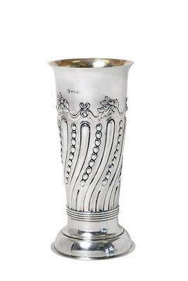 Lot 160 - A Victorian Silver Vase, by Daniel and John...