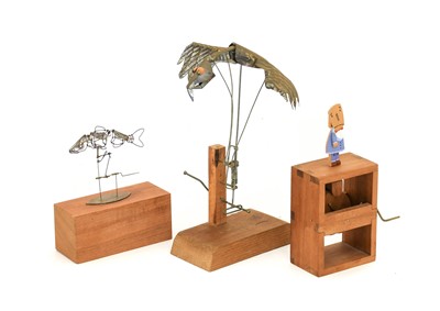 Lot 226 - Dave Walker: Bird of Prey, tin, metal and wood,...