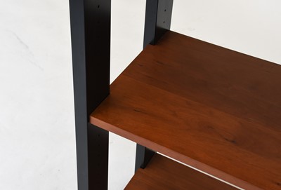 Lot 108 - A Pair of Modern Knoll Cherrywood and Ebonised...