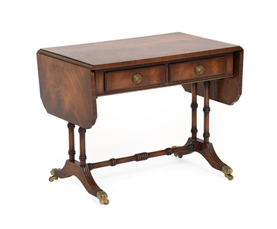 Lot 109 - A Mahogany and Leather Top Sutherland Table,...
