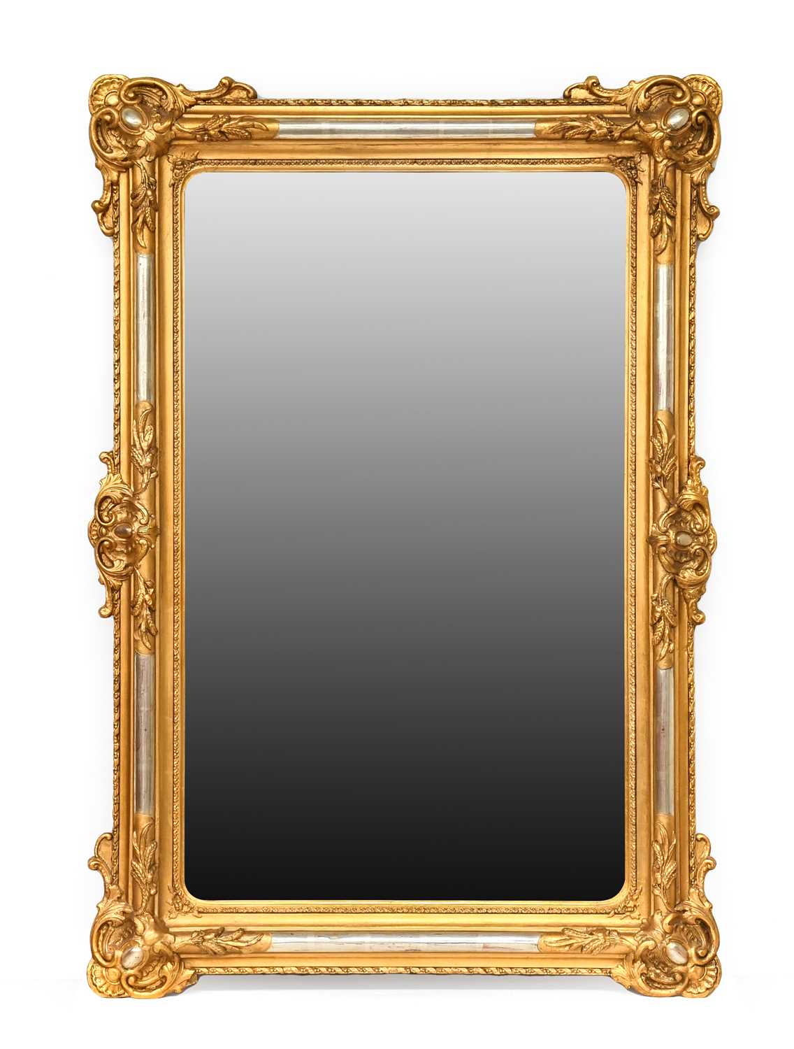 Lot 58 - A Late 19th Century Gilt and Gesso Wall Mirror,...